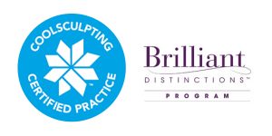 CoolSculpting Certified Practice badge and Brilliant Distinctions Program