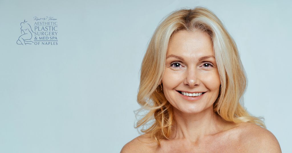 Mature woman with beautiful skin (model)