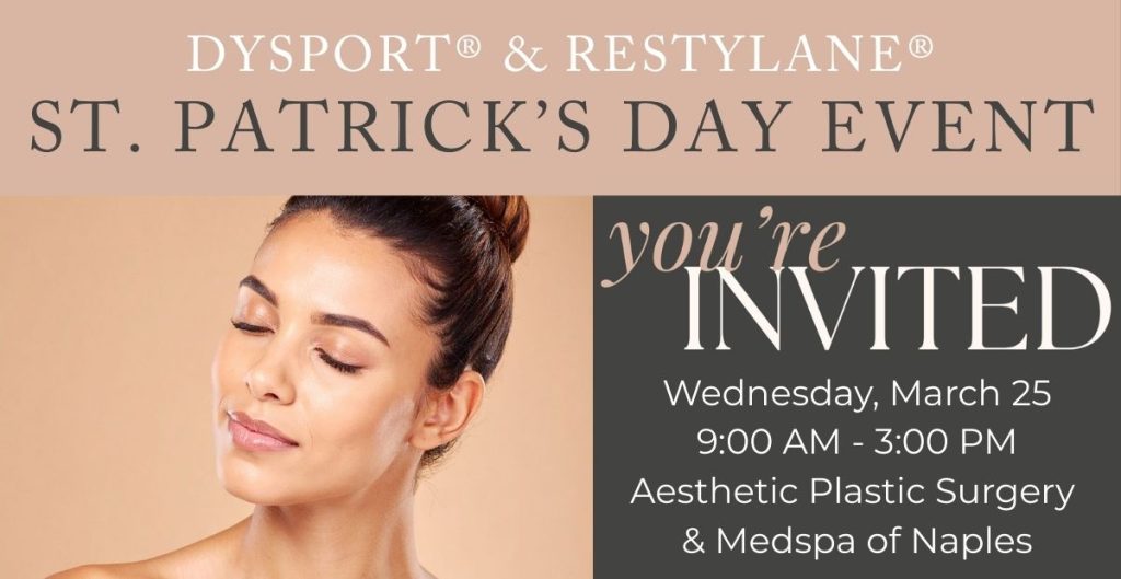 Dysport & Restylane Event on Wednesday, March 25
