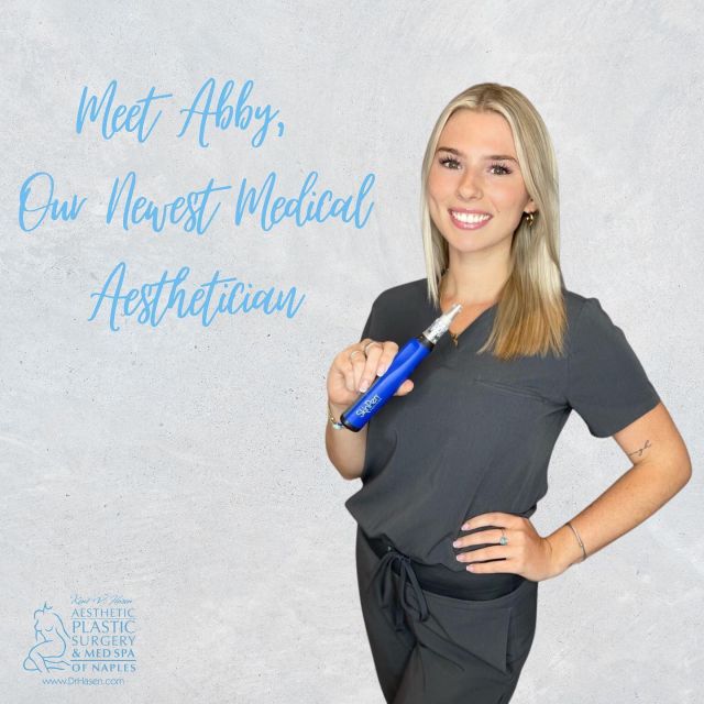 🫶🏻 𝘔𝘌𝘌𝘛 Abby @aesthetician_dr.naples • YOU WILL 𝐋𝐎𝐕𝐄 𝐇𝐄𝐑 🫶🏻
 
✨𝗜'𝗺 𝘈𝘣𝘣𝘺✨ 𝘓𝘪𝘤𝘦𝘯𝘴𝘦𝘥 𝘔𝘦𝘥𝘪𝘤𝘢𝘭 𝘈𝘦𝘴𝘵𝘩𝘦𝘵𝘪𝘤𝘪𝘢𝘯 𝐜𝐨𝐦𝐦𝐢𝐭𝐭𝐞𝐝  𝐭𝐨 help patients with 𝒔𝒌𝒊𝒏 𝒄𝒐𝒏𝒅𝒊𝒕𝒊𝒐𝒏𝒔, 𝒂𝒈𝒊𝒏𝒈 𝒔𝒌𝒊𝒏 and to 𝒓𝒆𝒋𝒖𝒗𝒆𝒏𝒂𝒕𝒆 𝒕𝒉𝒆 𝒂𝒑𝒑𝒆𝒂𝒓𝒂𝒏𝒄𝒆 𝒐𝒇 their 𝒔𝒌𝒊𝒏 😍
 
✨𝘞𝘩𝘦𝘳𝘦 𝘢𝘳𝘦 𝘺𝘰𝘶 𝘧𝘳𝘰𝘮?
239 baby! Born & raised in #naplesflorida 🏝️🐠🍍🌺
 
✨𝘏𝘰𝘸 𝘥𝘰 𝘺𝘰𝘶 𝘭𝘪𝘬𝘦 𝘸𝘰𝘳𝘬𝘪𝘯𝘨 𝘢𝘵 𝘈𝘦𝘴𝘵𝘩𝘦𝘵𝘪𝘤 𝘗𝘭𝘢𝘴𝘵𝘪𝘤 𝘚𝘶𝘳𝘨𝘦𝘳𝘺 & 𝘔𝘦𝘥 𝘚𝘱𝘢 𝘰𝘧 𝘕𝘢𝘱𝘭𝘦𝘴?
👏🏻 DREAM job👏🏻 
& everyone here has been nothing but sweet  and welcoming💓
 
✨𝘞𝘩𝘢𝘵 𝘪𝘴 𝘺𝘰𝘶𝘳 𝘧𝘢𝘷𝘰𝘳𝘪𝘵𝘦 𝘧𝘢𝘤𝘪𝘢𝘭 𝘴𝘬𝘪𝘯 𝘤𝘢𝘳𝘦 𝘵𝘳𝘦𝘢𝘵𝘮𝘦𝘯𝘵? 
🩸 All things skin truly! 
BUT I ❤️ Microneedling! 

 
✨𝘞𝘩𝘢𝘵 𝘥𝘰 𝘺𝘰𝘶 𝘭𝘪𝘬𝘦 𝘵𝘰 𝘥𝘰 𝘰𝘶𝘵𝘴𝘪𝘥𝘦 𝘰𝘧 𝘴𝘬𝘪𝘯 𝘤𝘢𝘳𝘦?
When I’m not working I enjoy hanging with my dog “Moose!” 🐾 I’m a Florida girl loving both the beach 🏖️ and the boat 👙🛥️ & of course I can’t ever pass up an opportunity to spend my off time with my friends & family 🍾💓
 
I cant wait to meet you and help give you the 𝘤𝘰𝘯𝘧𝘪𝘥𝘦𝘯𝘤𝘦 you need to be the 𝘣𝘦𝘴𝘵 𝐘𝐎𝐔! 

Follow our office accounts💙 
@aestheticrn_dr.naples 
@aesthetician_dr.naples 
@injector_dr.naples