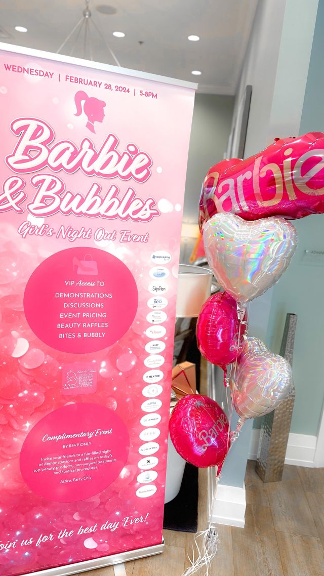 Barbie & Bubbles 2024🥂

What a wonderful turnout from last nights Barbie & Bubbles Event! Thank you to everyone involved & everyone who joined us for a fun filled girls night out 💓

#girlsnightout #barbie #plasticsurgerycenterofnaples #medspa #boardcertifiedplasticsurgeon #operatingroom #aesthetics #artichokeandcompany #colliercounty #naplesfl #leecounty #fortmyers #bonitasprings #estero #swfl